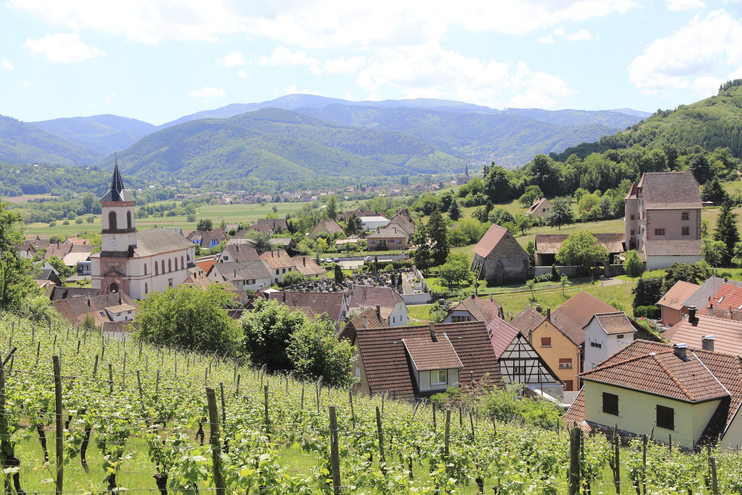 Frankreich Dorf im Elsass