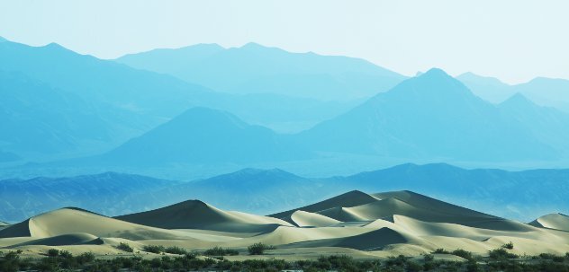 Sand dunes in the Moroccan desert